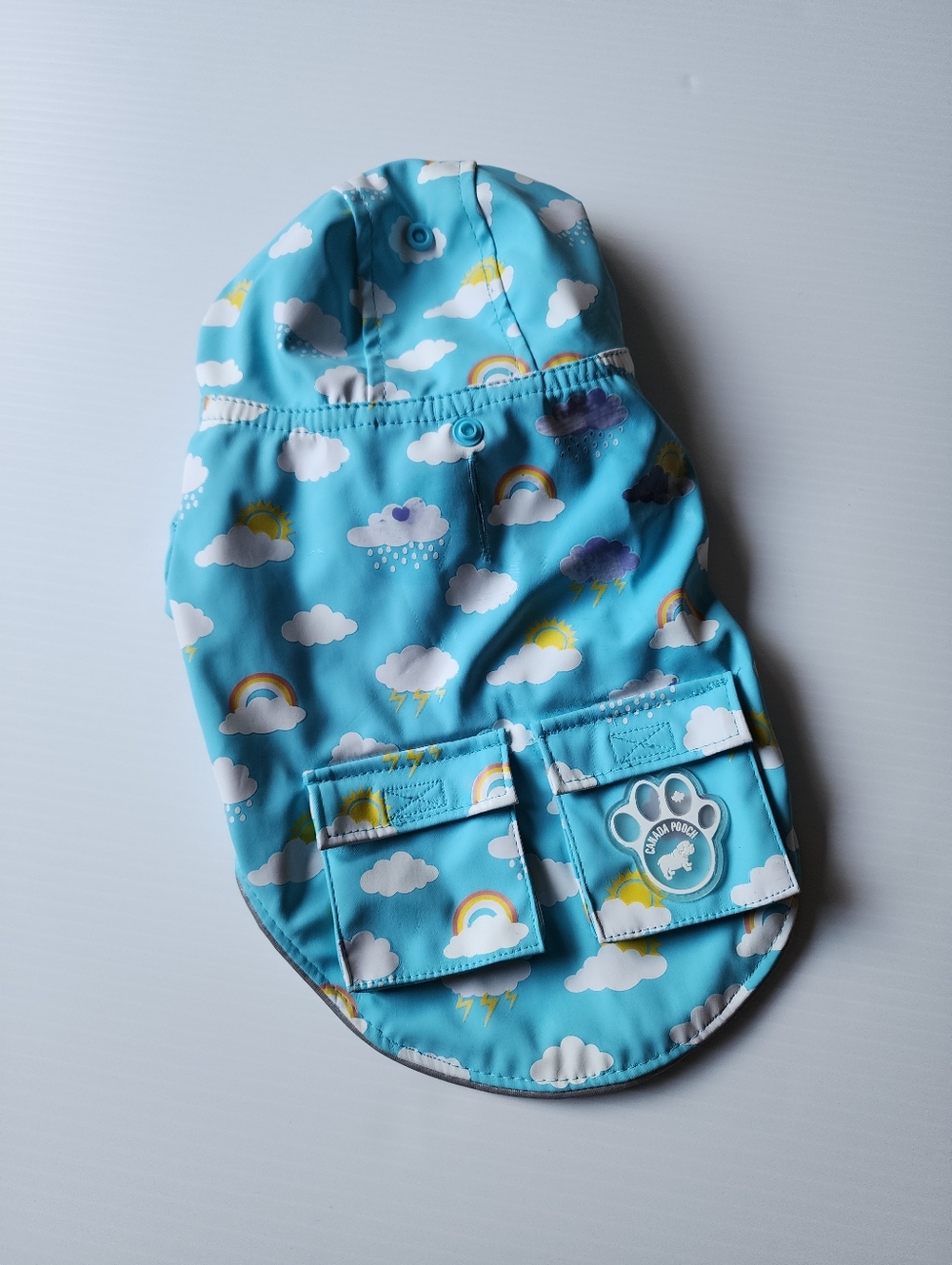 NWOT Canada Pooch Torrential Tracker dog coat cloud pattern Size 10